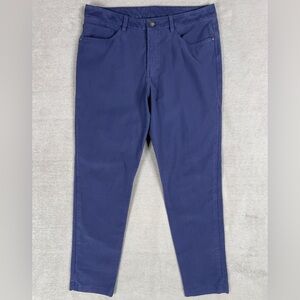 Lululemon ABC Slim Fit Utilitech Pants Mens 34x30 Stretch Canvas Blue M5AQ6S‎